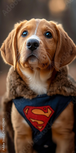 a_dog_dressed_as_Superman_with_fur