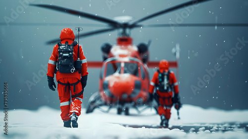 Coordinating Medical Assistance During Search and Rescue Missions in Harsh Winter Conditions