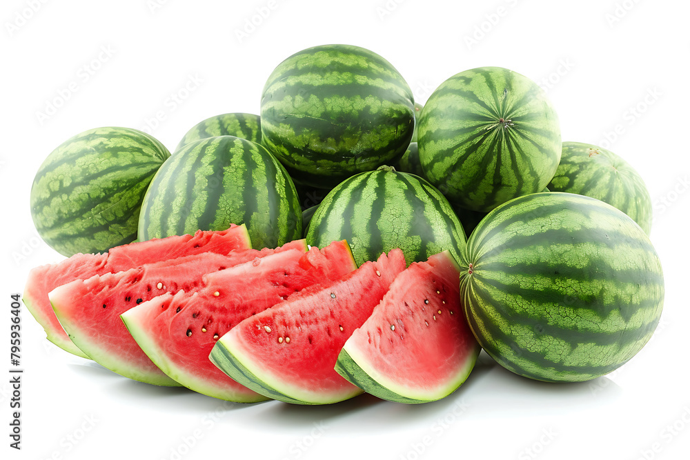 watermelon isolated on a white background. watermelon isolated on a white background.