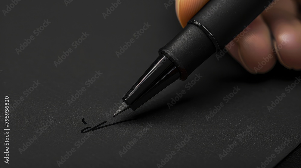 Fototapeta premium The day of youth. Pen is used to write the inscription. Thick marker in black hue. Make your own greeting card or banner. Vector stock.
