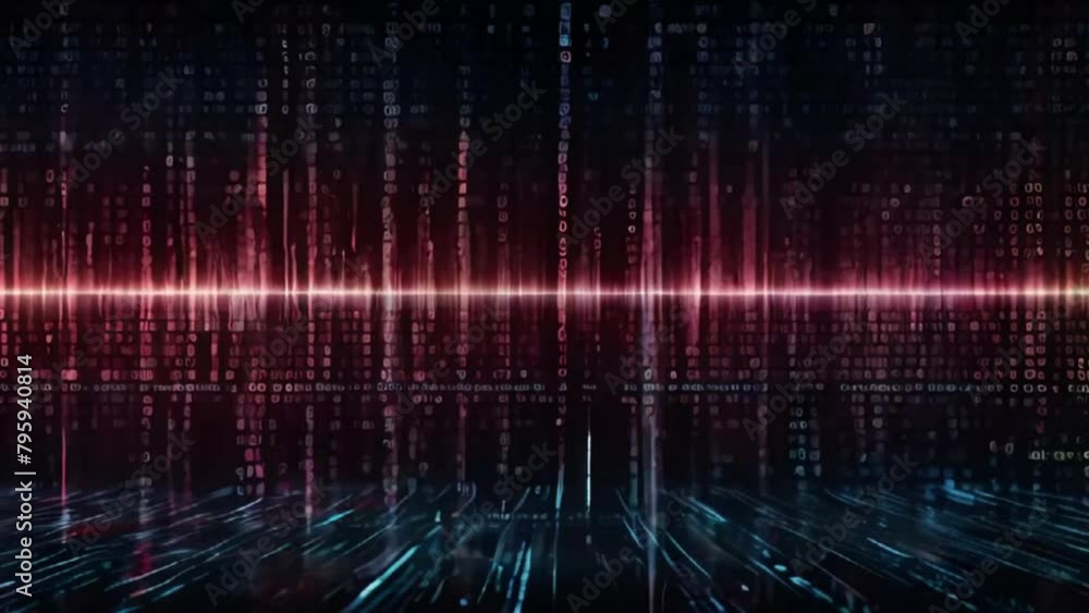 Digital binary code matrix background - 3D rendering of a scientific technology data binary code network conveying connectivity, complexity and data flood of modern digital age Digital binary code matrix background - 3D rendering of a scientific technology data binary code network conveying connectivity, complexity and data flood of modern digital age