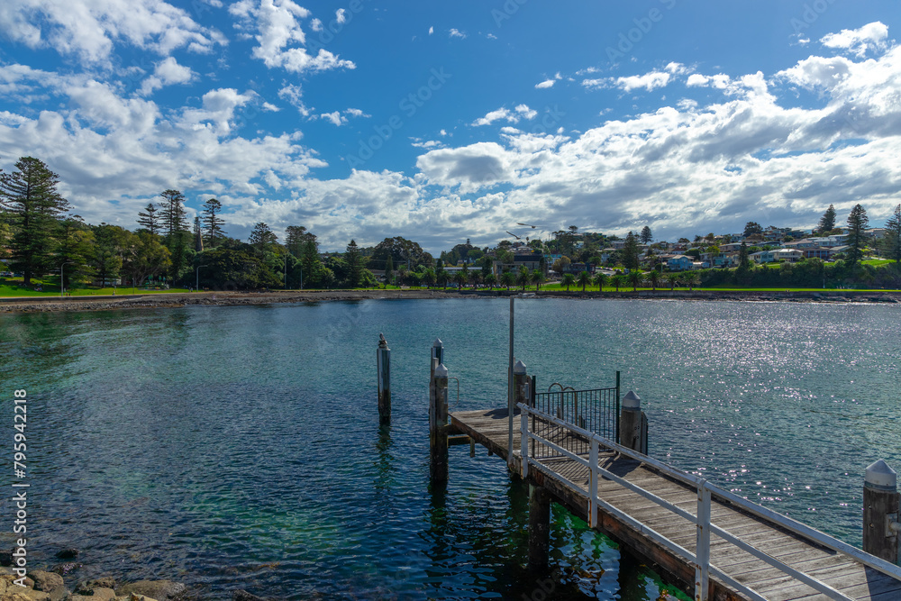 Pacific Ocean view of Kiama Sydney NSW Australia Coastal Beach fishing Town