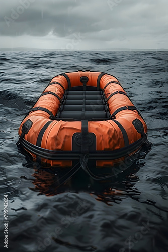 Rapid Emergency Evacuation During Perilous Storm Using Advanced Inflatable Life Raft Device