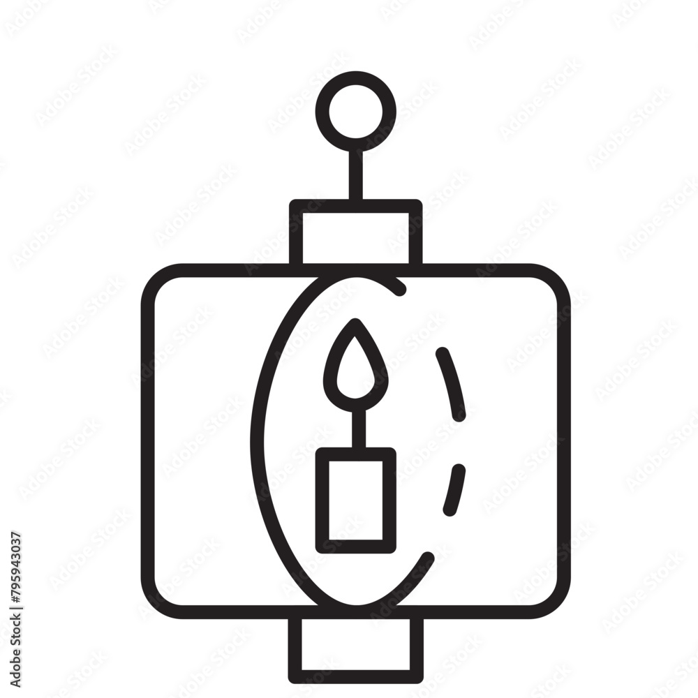 Celebrate Chinese New Line Icon Celebrate Chinese New Line Icon