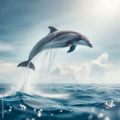 dolphin jumping out of water © Alla
