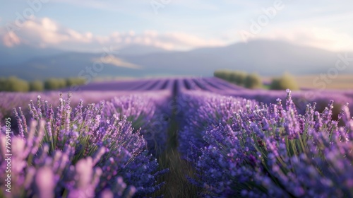 lavender field at sunset