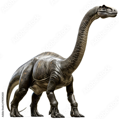 Clipart illustration a diplodocus on white background. Suitable for crafting and digital design projects. A-0002 