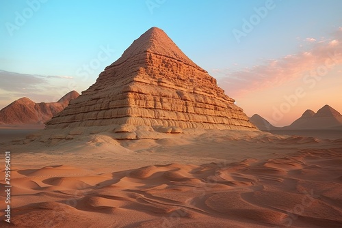 Ancient Egyptian Sandstone Gradients  Giza Plateau Colors Spectacle