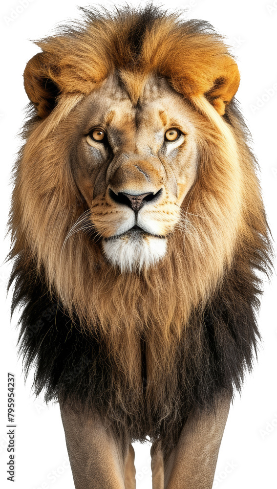 Portrait of a majestic male lion Portrait of a majestic male lion