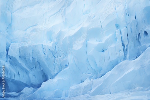 Arctic Glacier Ice Gradients: Shadowed Blues and Deep Frozen Crevasse