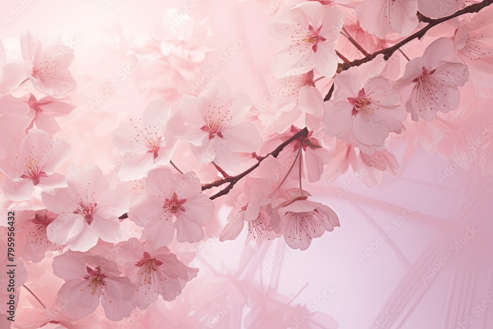 Blossom Pink Spring: Delicate Floral Hues Gradients