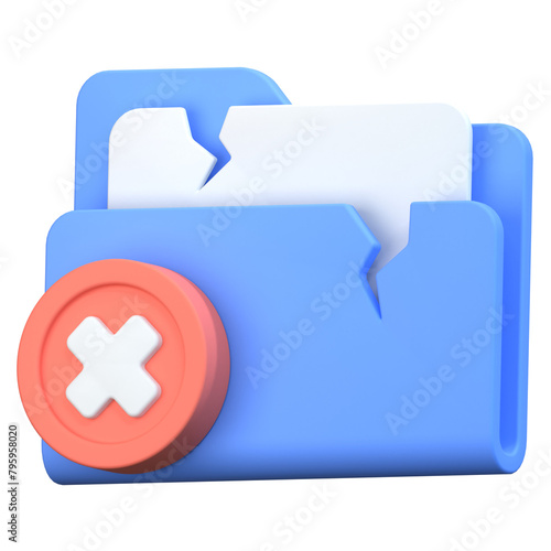 failed 3D Illustration Icon Pack Element