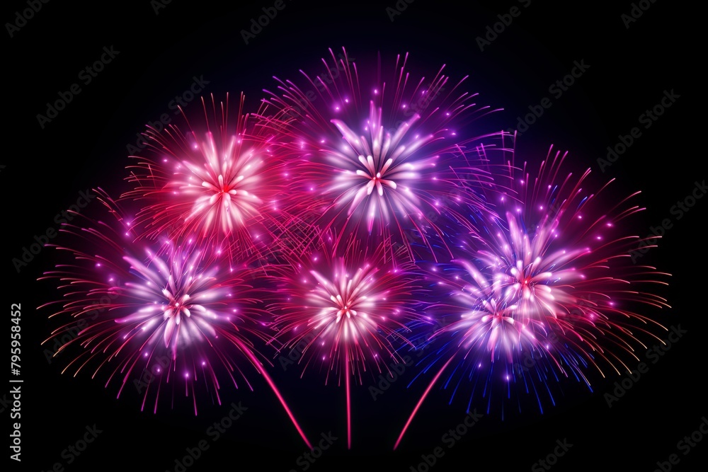 Dazzling Firework Display Gradients: Night Sky Spectacle Dazzling Firework Display Gradients: Night Sky Spectacle