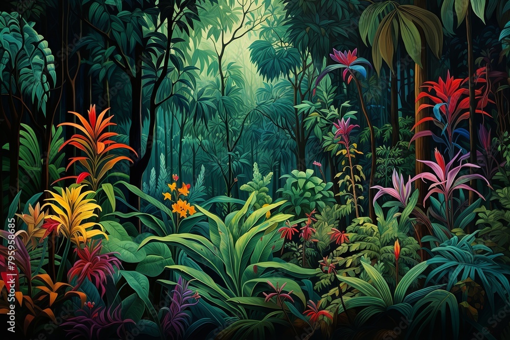 Deep Jungle Greenery Gradients: Vibrant Foliage Tapestry Unveiled Deep Jungle Greenery Gradients: Vibrant Foliage Tapestry Unveiled