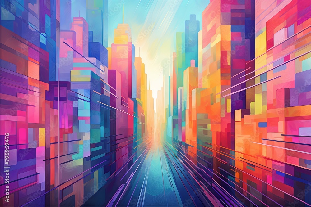 Energetic City Rush: Vibrant Urban Gradients Blend Energetic City Rush: Vibrant Urban Gradients Blend