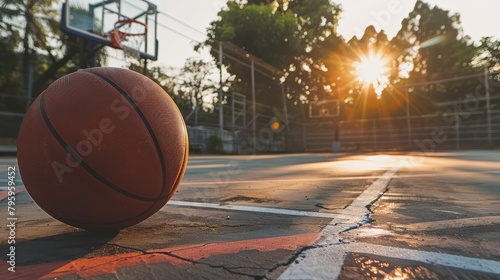 Amidst the sweltering heat of summer days, the outdoor basketball court becomes a refuge for hoop enthusiasts, seeking respite in the game they love.