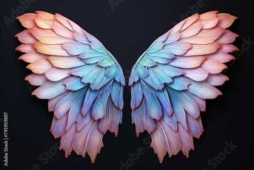 Ethereal Fairy Wing Gradients: Mythical Wing Colors