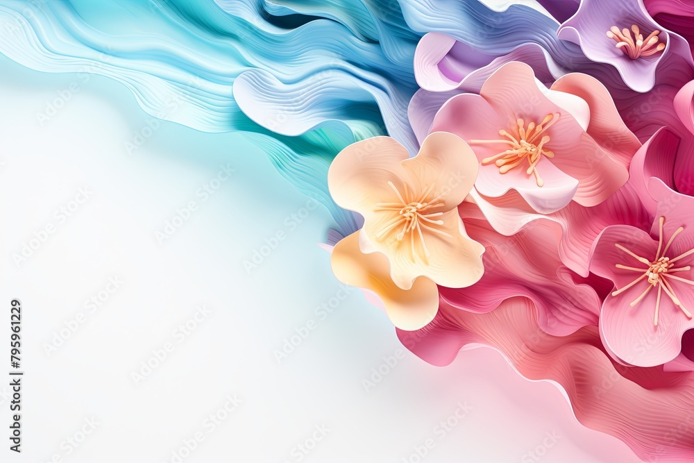 Color wave blooms: Fresh Spring Blossom Gradients Color wave blooms: Fresh Spring Blossom Gradients