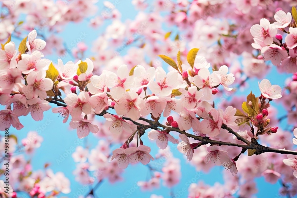 Fresh Spring Cherry Blossom Spectrum: Gradients of Beauty