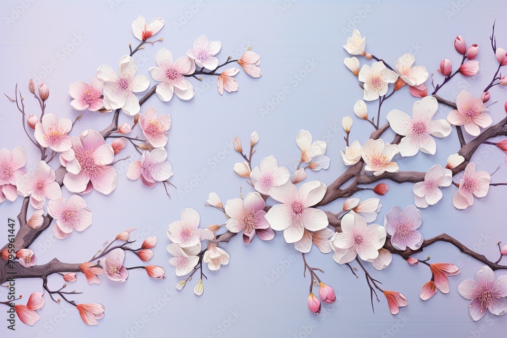 Delicate Flower Hues: Fresh Spring Blossom Gradients Delicate Flower Hues: Fresh Spring Blossom Gradients