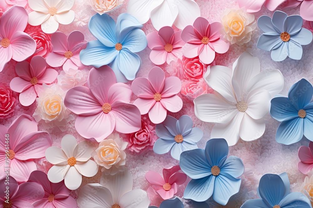 Fresh Spring Blossom Gradients: A Burst of Floral Vibrancy Fresh Spring Blossom Gradients: A Burst of Floral Vibrancy
