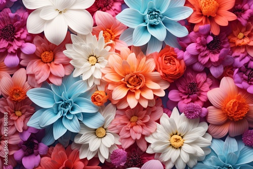 Fresh Spring Blossom Gradients: Vibrant Floral Fusion Blooms