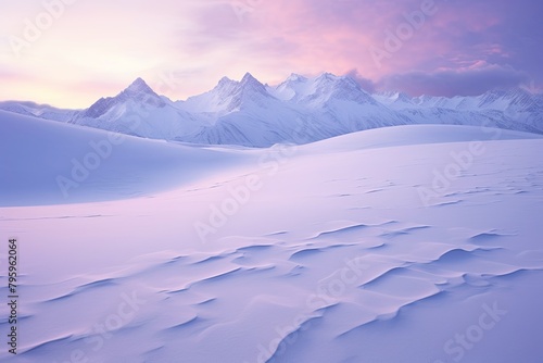 Glistening Snowfield Gradients: Snowy Twilight Gleam.snapshot