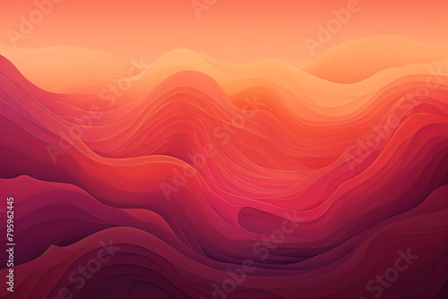 Glowing Hot Spring Gradients: Warm Color Wave Bliss