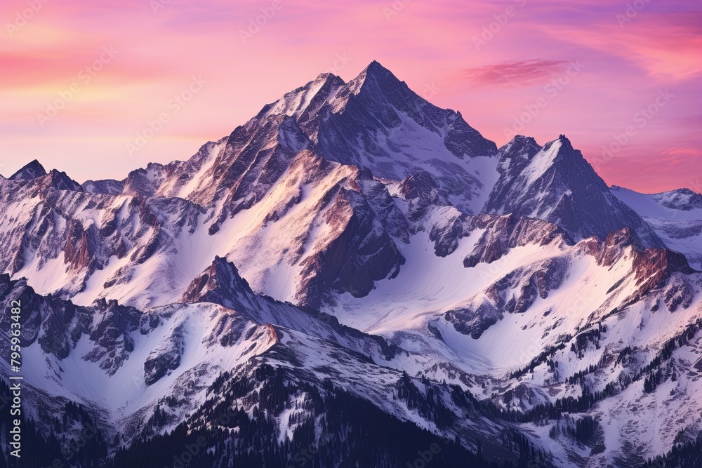 High Alpine Sunrise Gradients: A Mountain Top Symphony of Early Hues