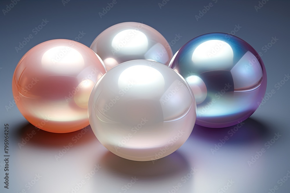 Luminous Pearl Glow Gradients: Elegant Gloss of Pearls Luminous Pearl Glow Gradients: Elegant Gloss of Pearls