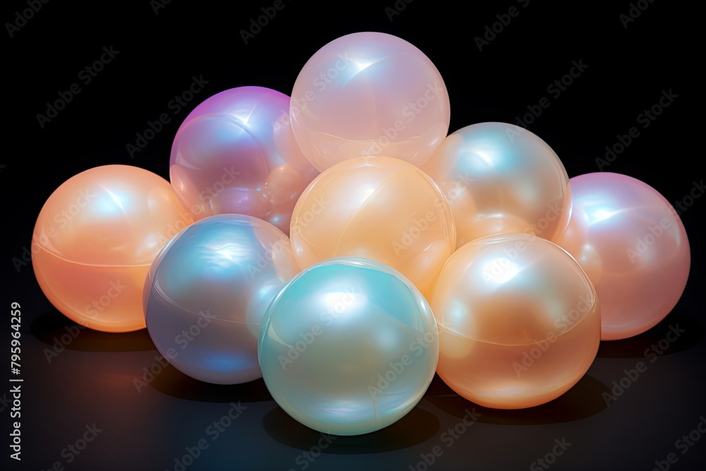 Luminous Pearl Glow: Opalescent Pearl Play Gradients Luminous Pearl Glow: Opalescent Pearl Play Gradients