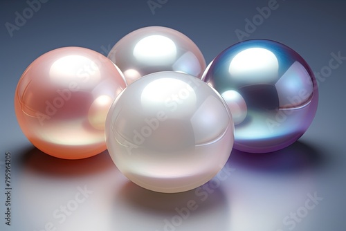 Luminous Pearl Glow Gradients: Elegant Gloss of Pearls