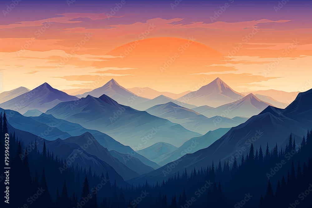 Majestic Mountain Peak Gradients: Lofty Ridge Blend Experience Majestic Mountain Peak Gradients: Lofty Ridge Blend Experience