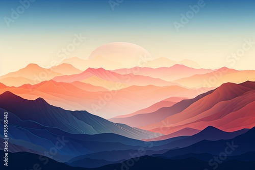 Rocky Mountain Gradients: A Majestic Blend of Colors