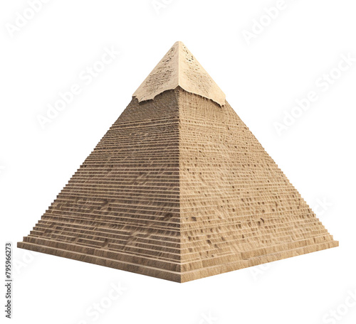 pyramid object isolated