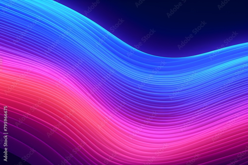 Naklejka premium Neon Light Spectrum Gradients: Stunning Spectrum Neon Waves