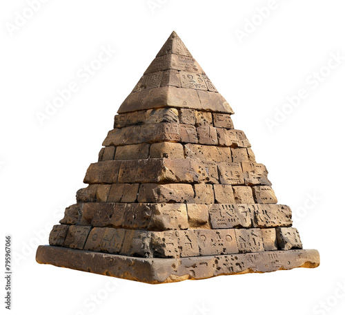 pyramid object isolated