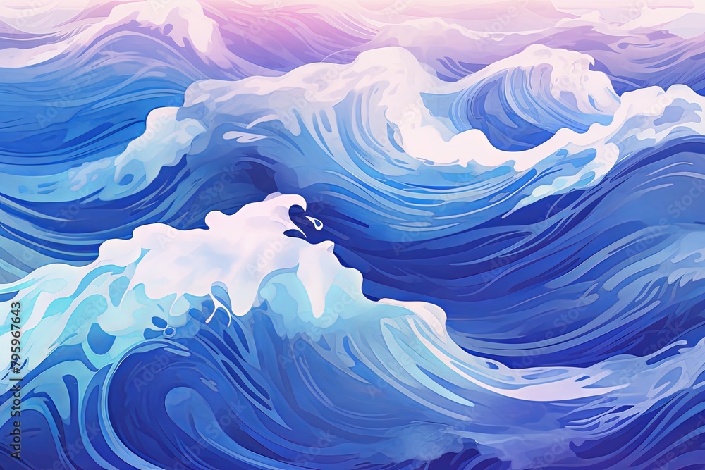 Oceanic Tidal Wave Gradients: Monochromatic Sea Wave Artistic Gradation Oceanic Tidal Wave Gradients: Monochromatic Sea Wave Artistic Gradation