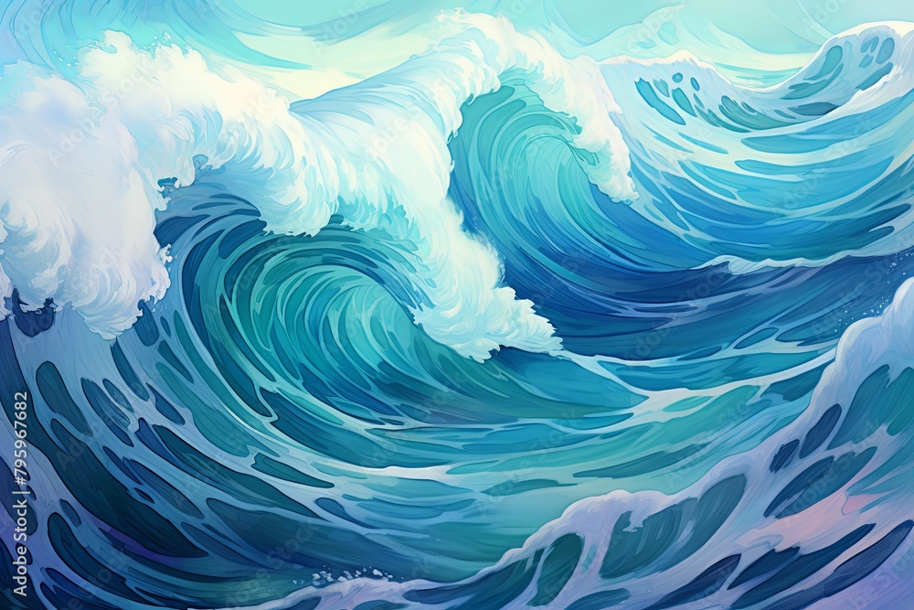 Oceanic Tidal Wave Gradients: Swirling Mix of Tidal Colors Oceanic Tidal Wave Gradients: Swirling Mix of Tidal Colors