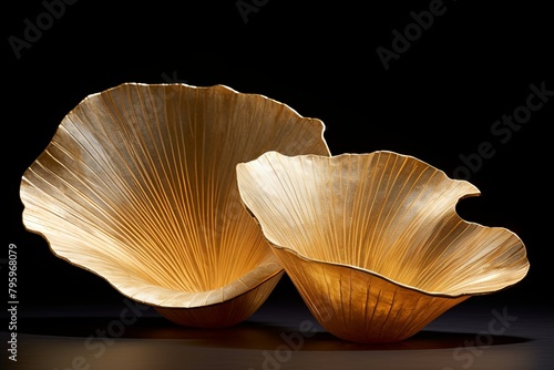 Opulent Gold Leaf Gradients - Radiant Golden Sheen Digital Artwork
