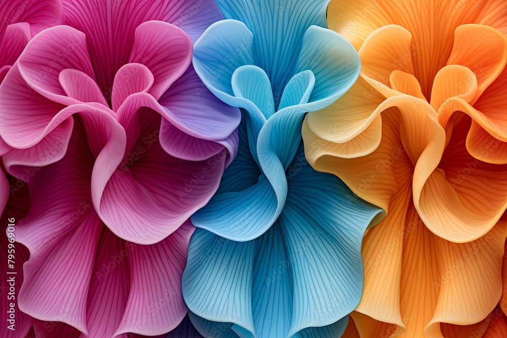 custom made wallpaper toronto digitalOrchid Bloom Color Gradients: Vibrant Petal Hues Symphony