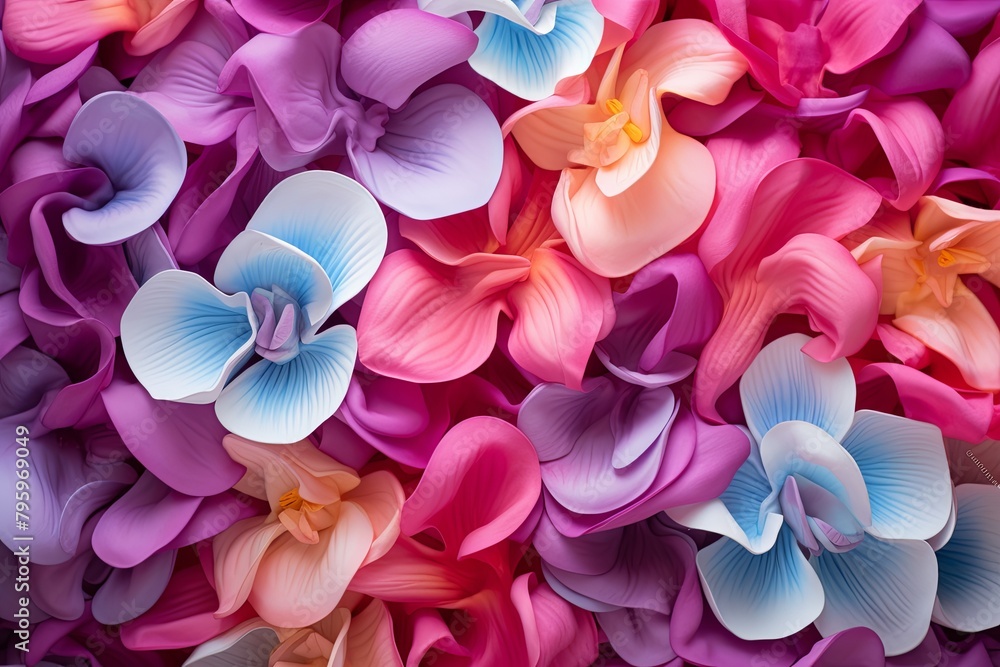 Orchid Bloom Color Gradients: Vibrant Petal Hues Explosion