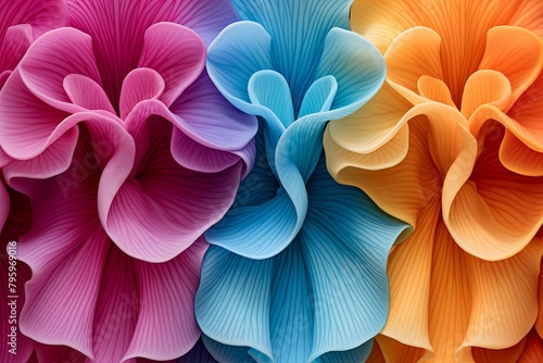 Wallpaper Mural Orchid Bloom Color Gradients: Vibrant Petal Hues Symphony Torontodigital.ca