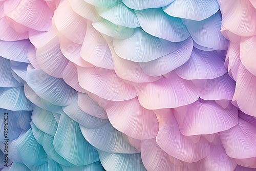 Pastel Mermaid Tail Gradients: Aquatic Pastel Paradise Delight