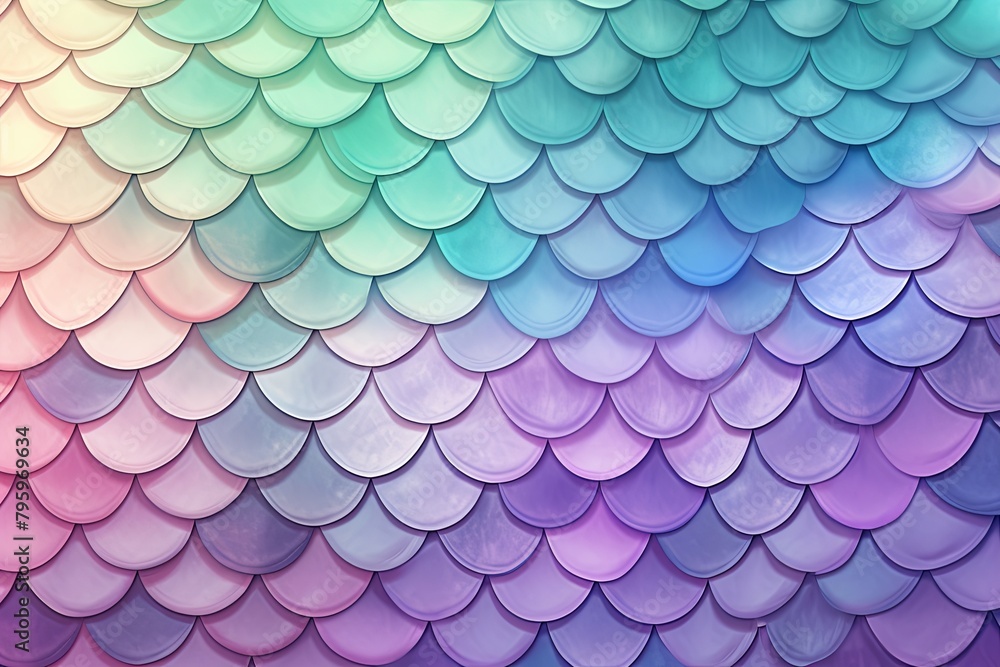 Pastel Mermaid Tail Gradients: Serene Scales Symphony Pastel Mermaid Tail Gradients: Serene Scales Symphony
