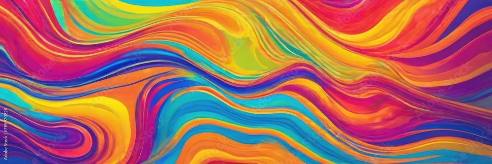 Design an abstract background that gives the impression of a colorful liquid motion, with waves and swirls of different hues. Imagine it as a dynamic wallpaper or digital art piece. Design an abstract background that gives the impression of a colorful liquid motion, with waves and swirls of different hues. Imagine it as a dynamic wallpaper or digital art piece.