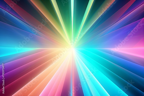 Prismatic Rainbow Light Beams  Multicolored Gradient Illumination