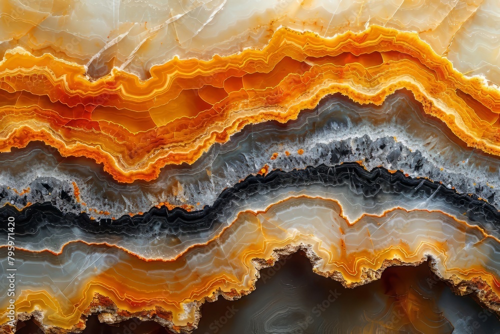 Yellow and Orange marble abstract illustration Yellow and Orange marble abstract illustration