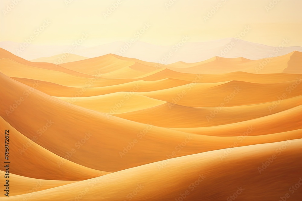 Shimmering Desert Mirage Gradient - Golden Sand Hues Captured