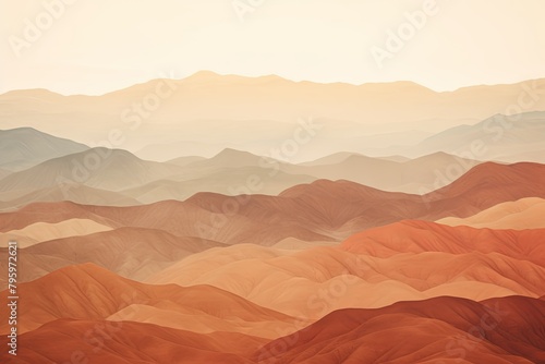 Shimmering Desert Mirage Gradients: Barren Beauty Tones Palette